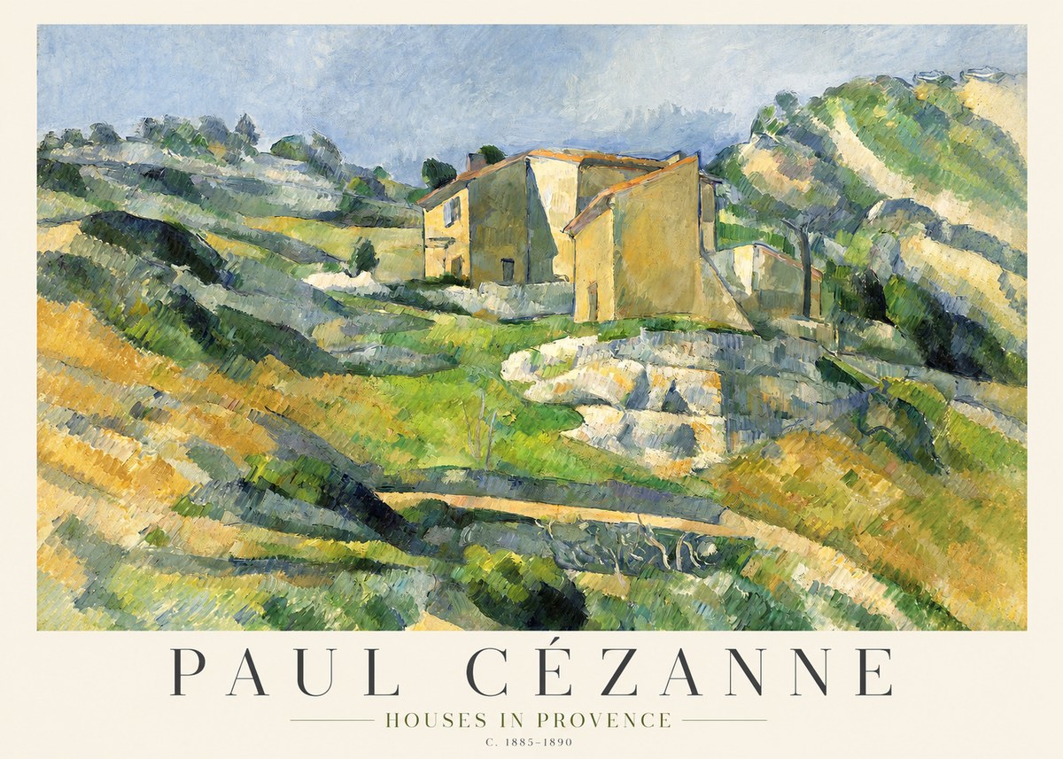 Paul Cézanne Houses in Provence No1 - Plakat