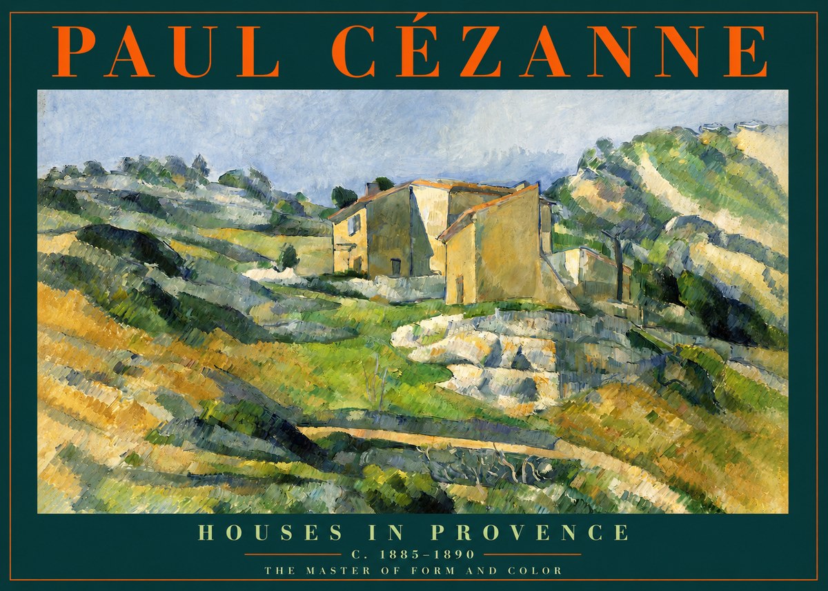 Paul Cézanne Houses in Provence No2 - Plakat