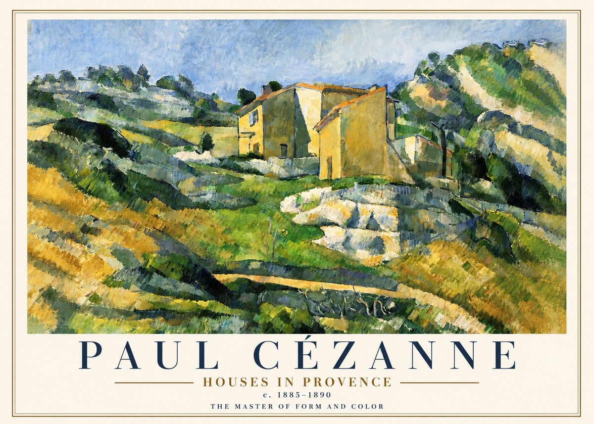Paul Cézanne Houses in Provence No5 - Plakat