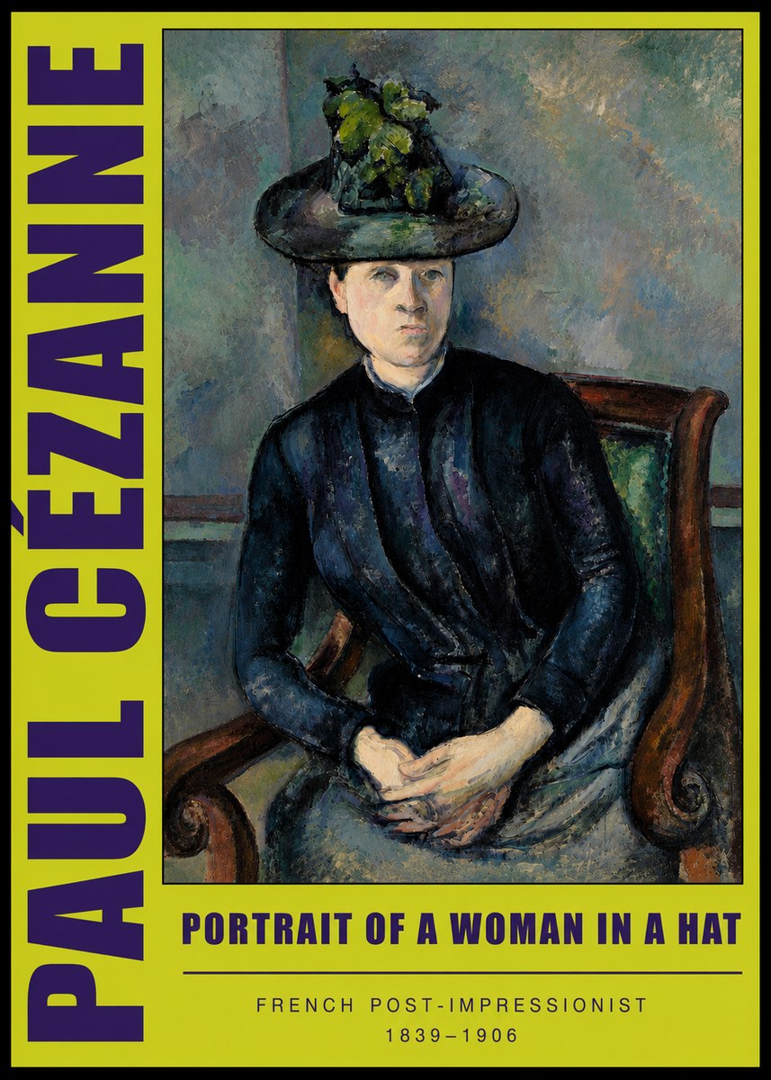 Paul Cézanne Portrait of a Woman II No5 - Plakat