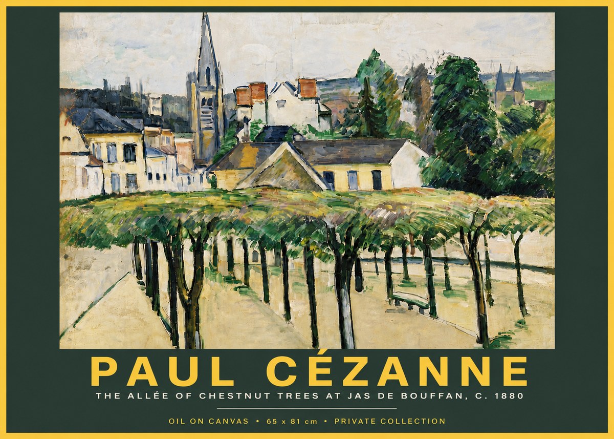 Paul Cézanne The Allée of Chestnut Trees at Jas De Bouffan No5 - Plakat