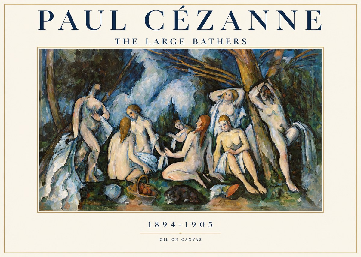 Paul Cézanne The Large Bathers VI No1 - Plakat