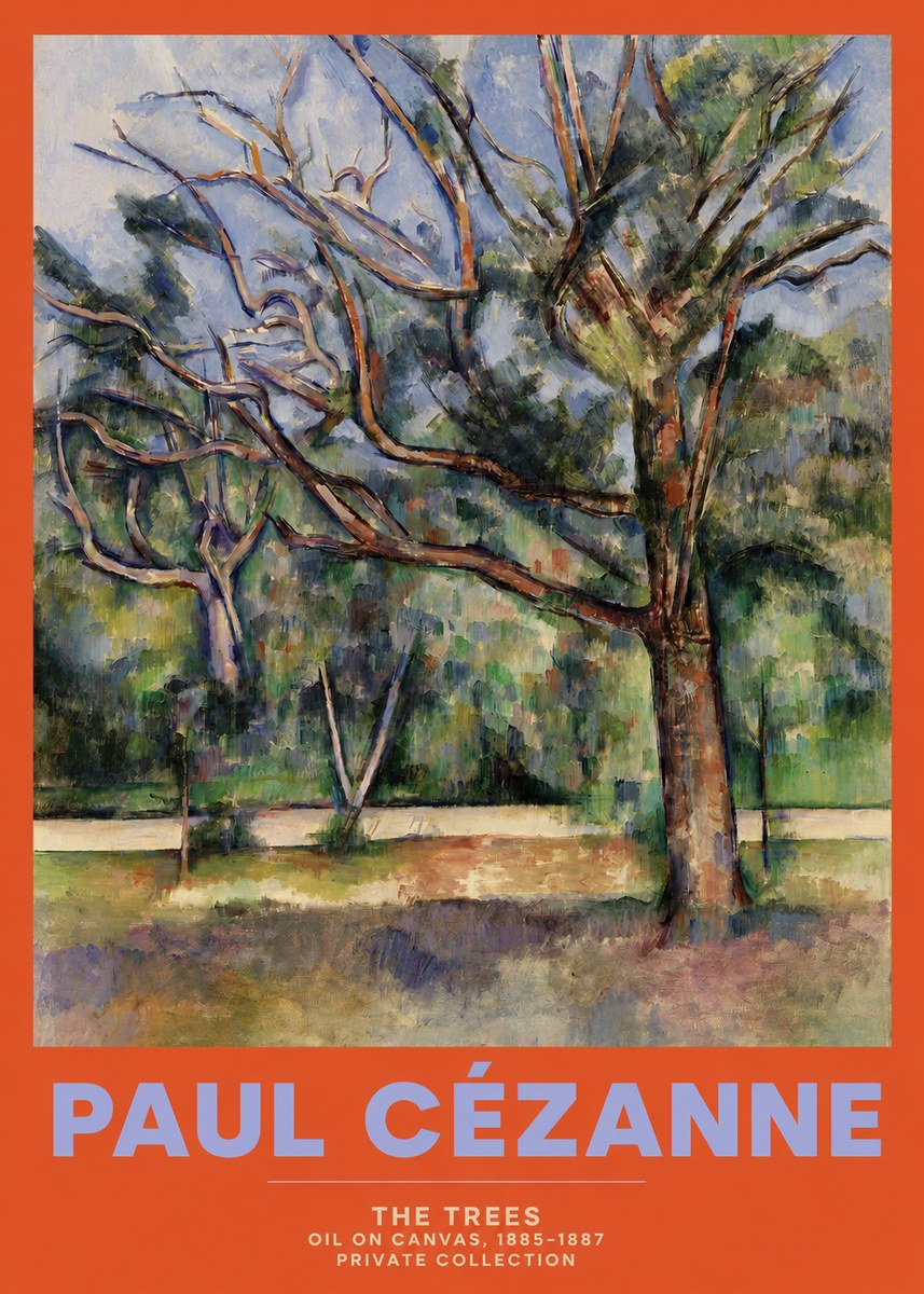 Paul Cézanne The Trees No2 - Plakat
