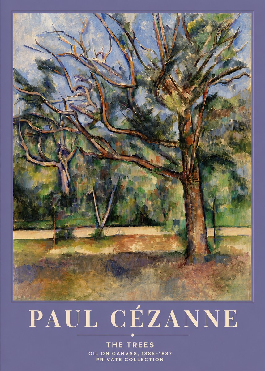 Paul Cézanne The Trees No4 - Plakat