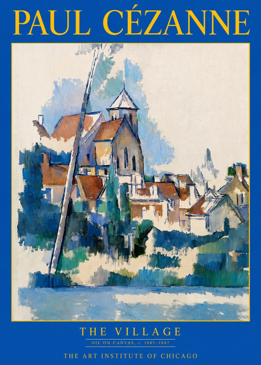 Paul Cézanne The Village II No2 - Plakat