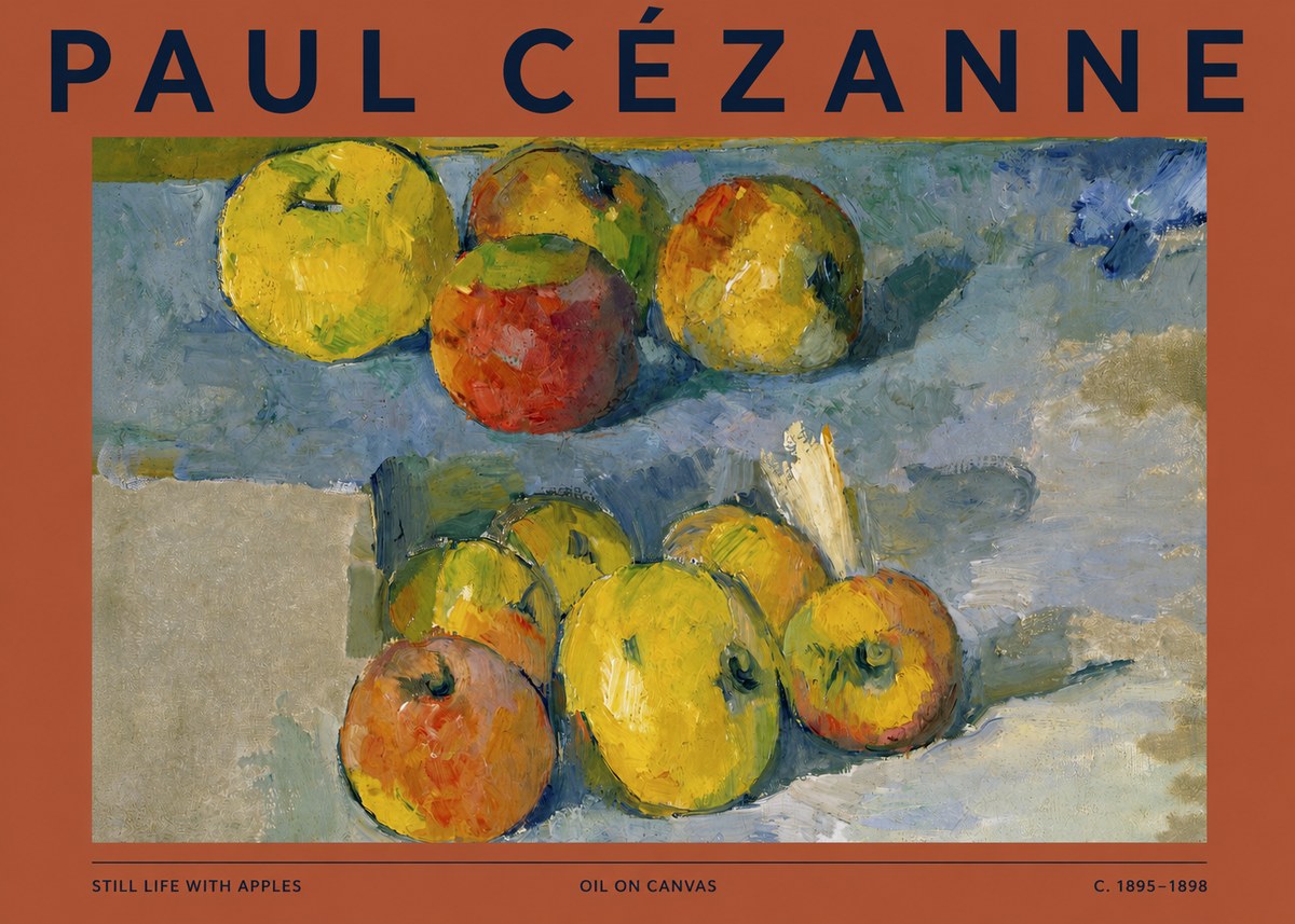 Paul Cézanne Still Life with Apples No2 - Plakat