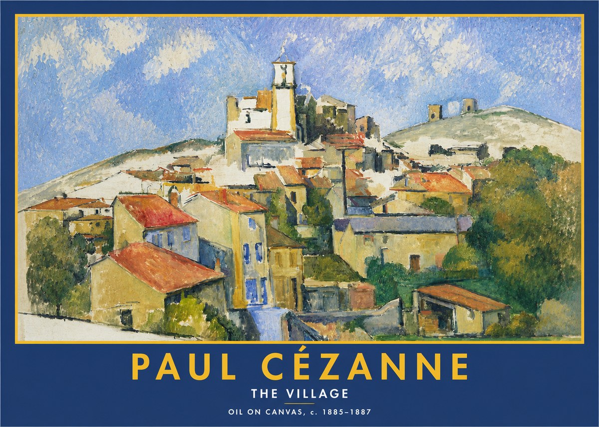 Paul Cézanne The Village III No2 - Plakat