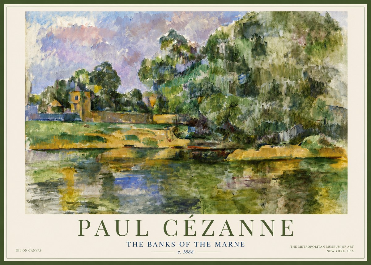Paul Cézanne The Banks of the Marne No4 - Plakat