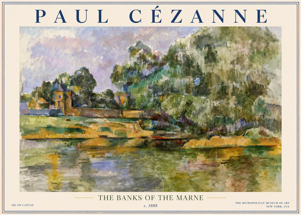 Paul Cézanne The Banks of the Marne No5 - Plakat