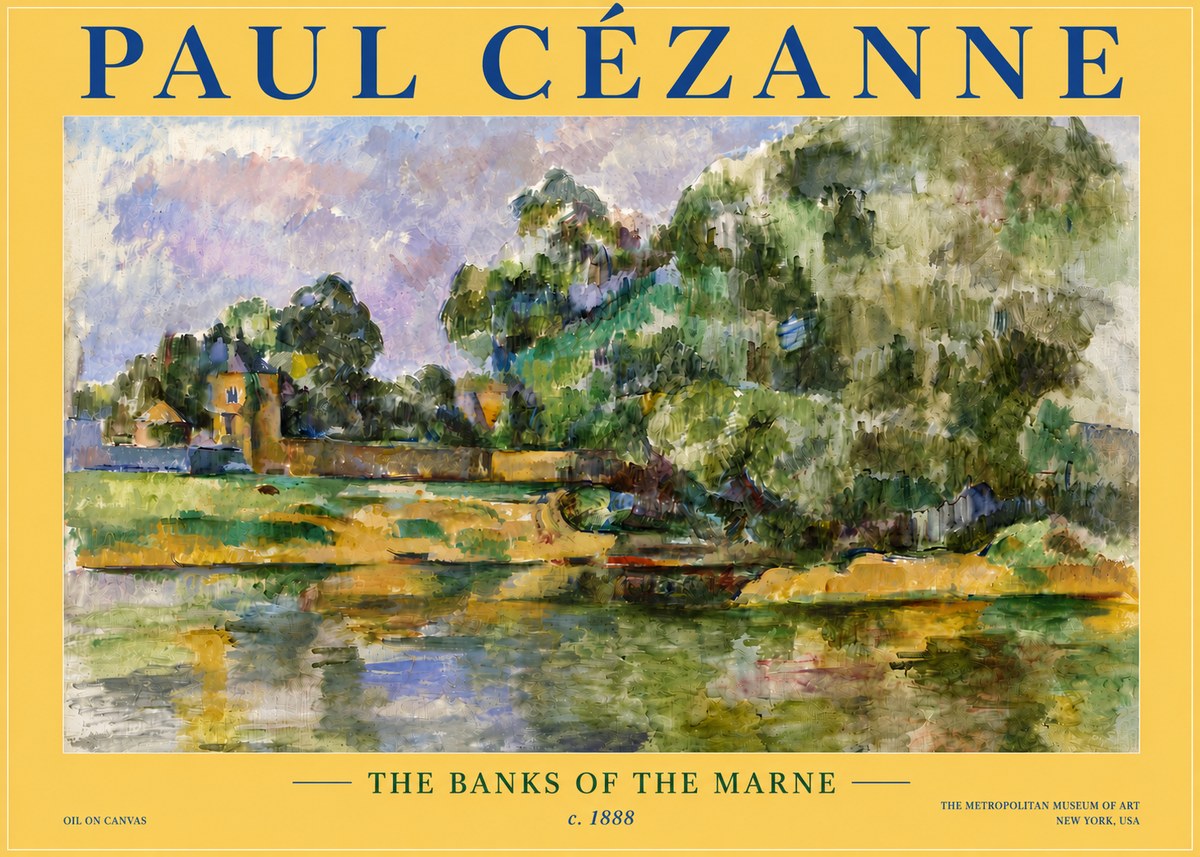Paul Cézanne The Banks of the Marne No6 - Plakat