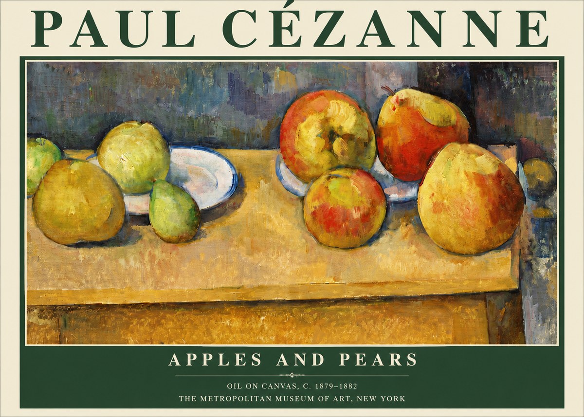Paul Cézanne Apples and Pears No4 - Plakat