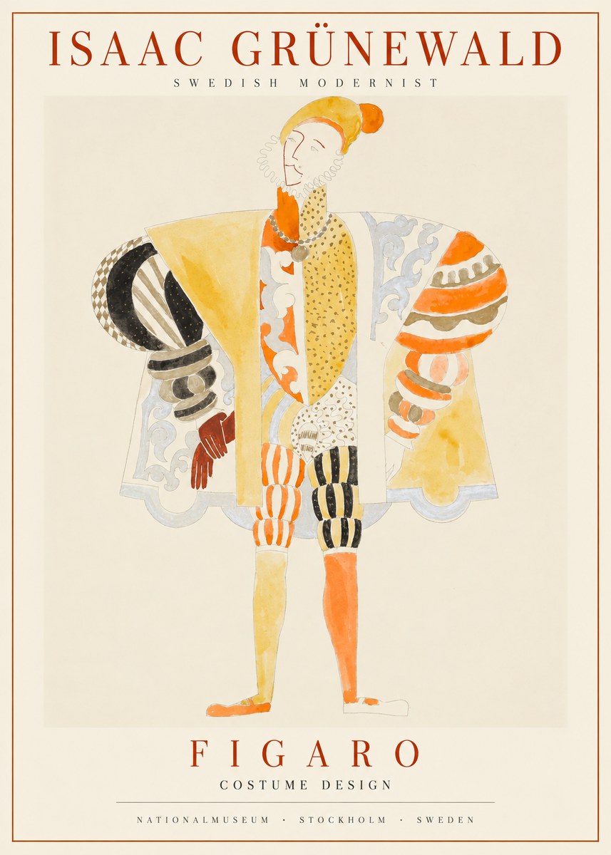 Isaac Grünewald Figaro I No1 - Plakat