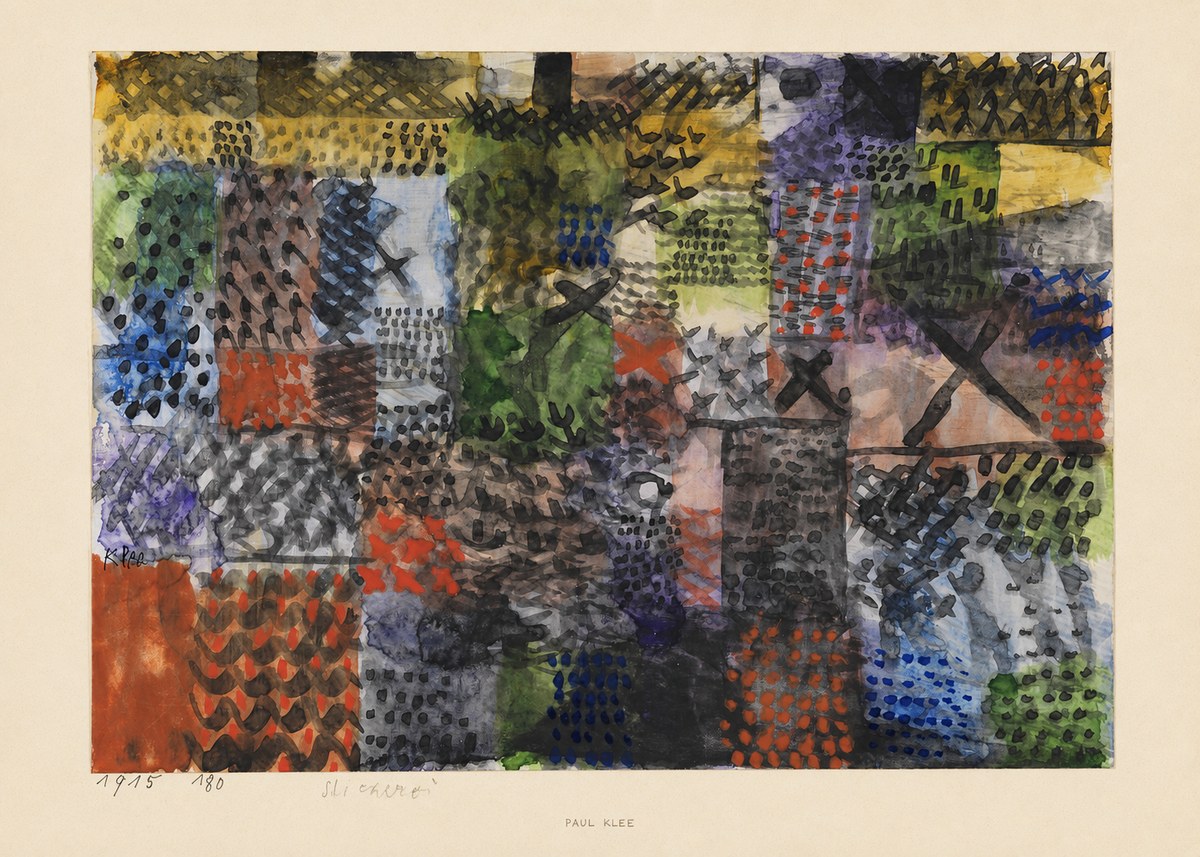 Paul Klee Stickerei No5 - Plakat