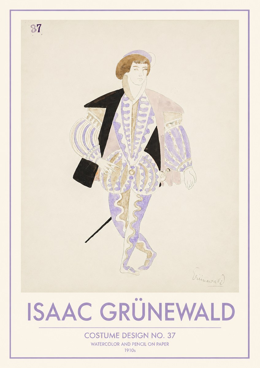 Isaac Grünewald Costume Design No. 37 No1 - Plakat