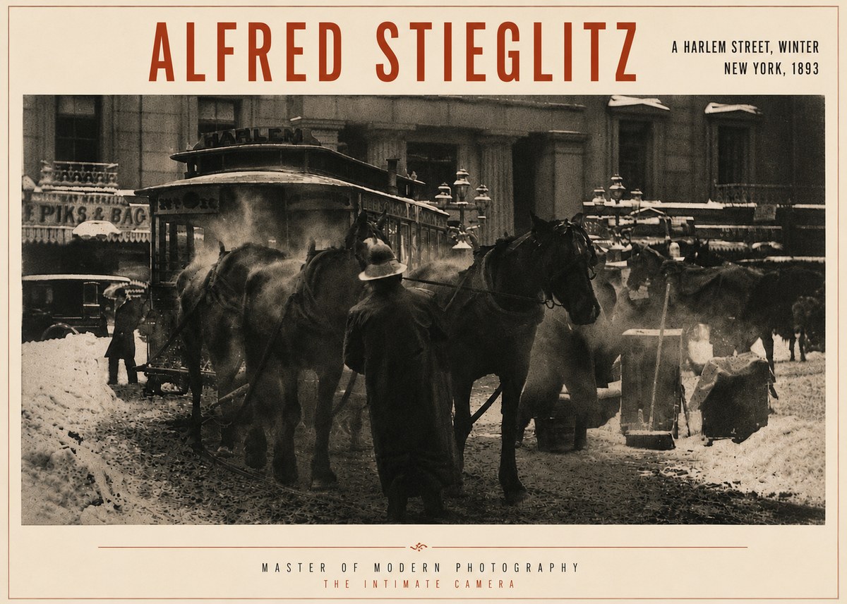 Alfred Stieglitz New York - Winter No6 - Plakat