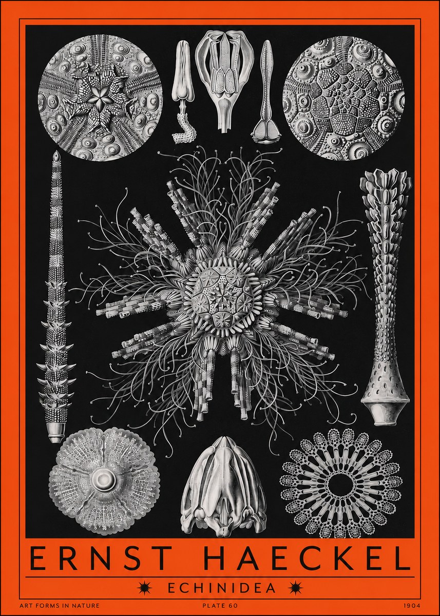 Ernst Haeckel Echinidea Sea Urchins No2 - Plakat