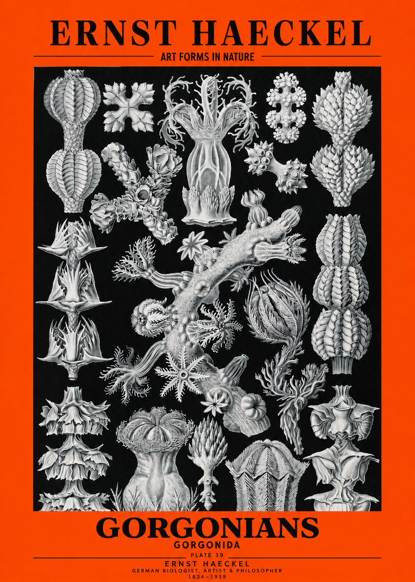 Ernst Haeckel Gorgonians No3 - Plakat