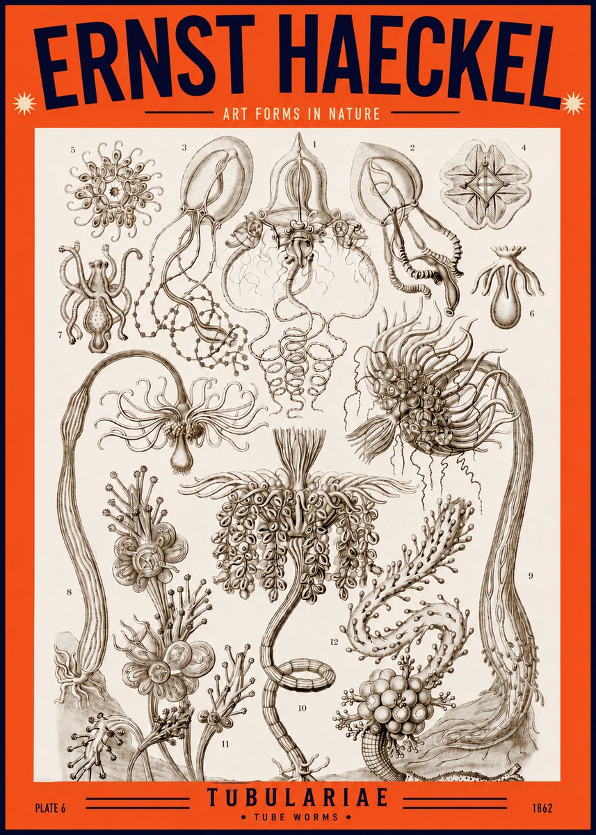 Ernst Haeckel Tubulariae No2 - Plakat