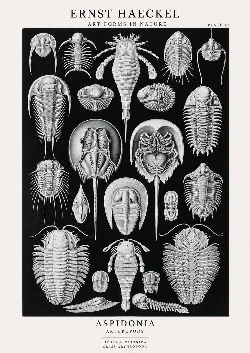 Ernst Haeckel Aspidonia No1 - Plakat