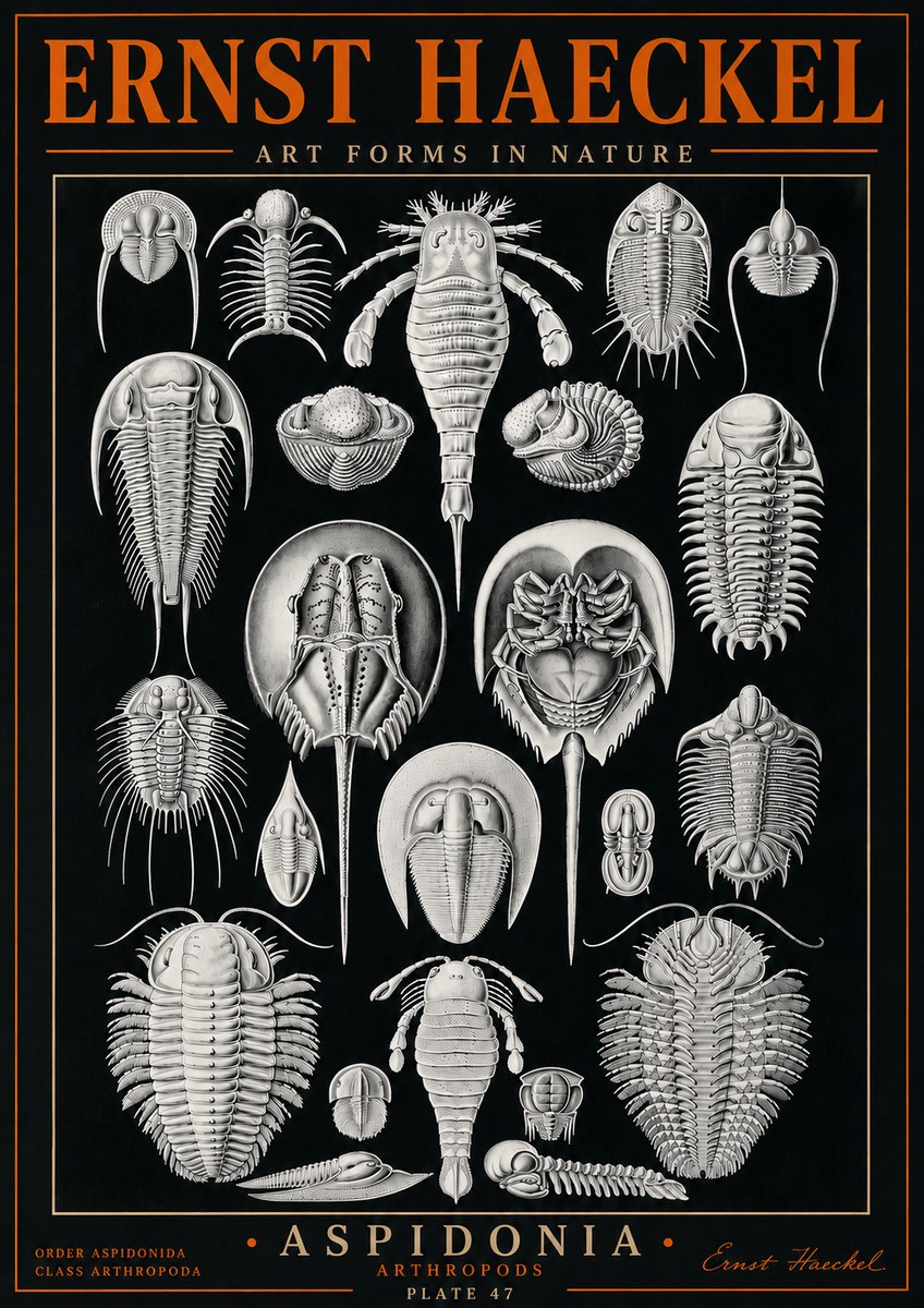 Ernst Haeckel Aspidonia No5 - Plakat