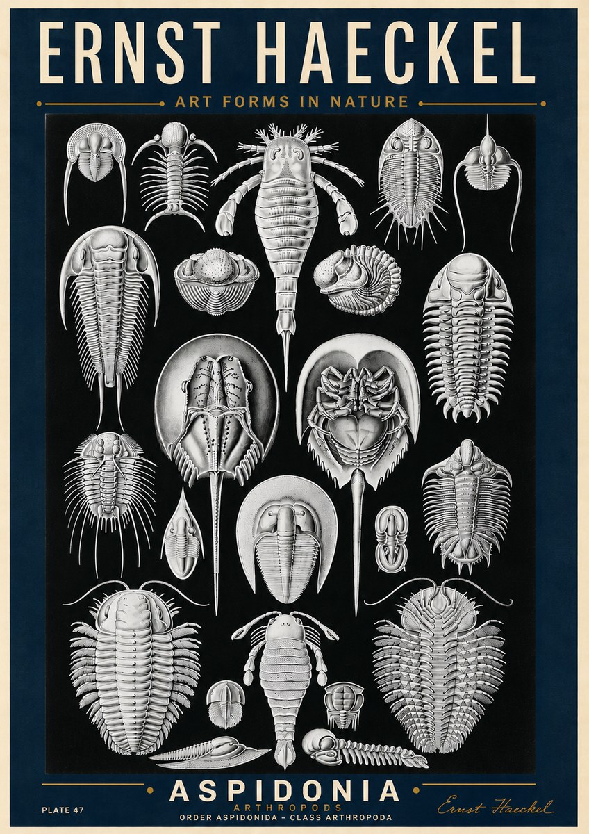 Ernst Haeckel Aspidonia No6 - Plakat