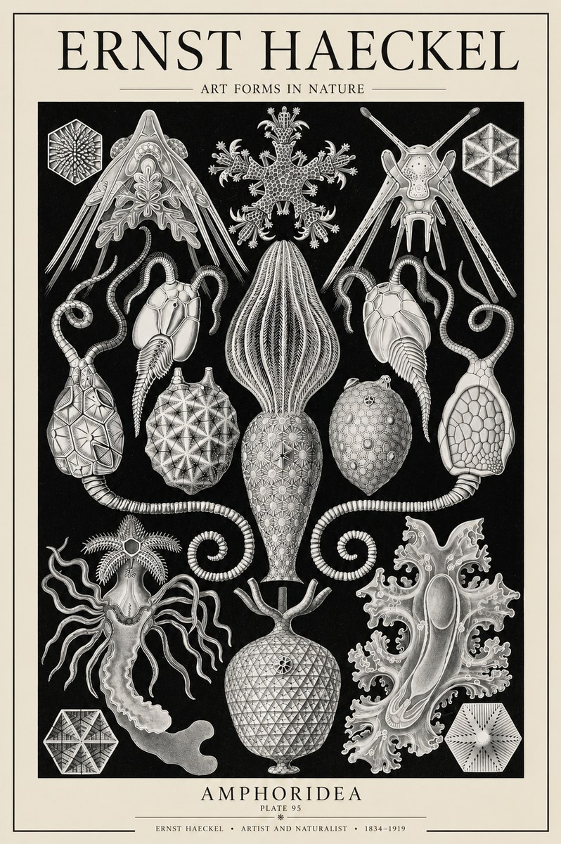 Ernst Haeckel Amphoridea No6 - Plakat