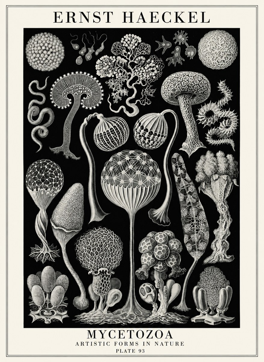 Ernst Haeckel Mycetozoa No4 - Plakat