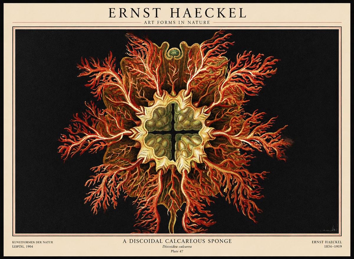 Ernst Haeckel Marine Organism No3 - Plakat
