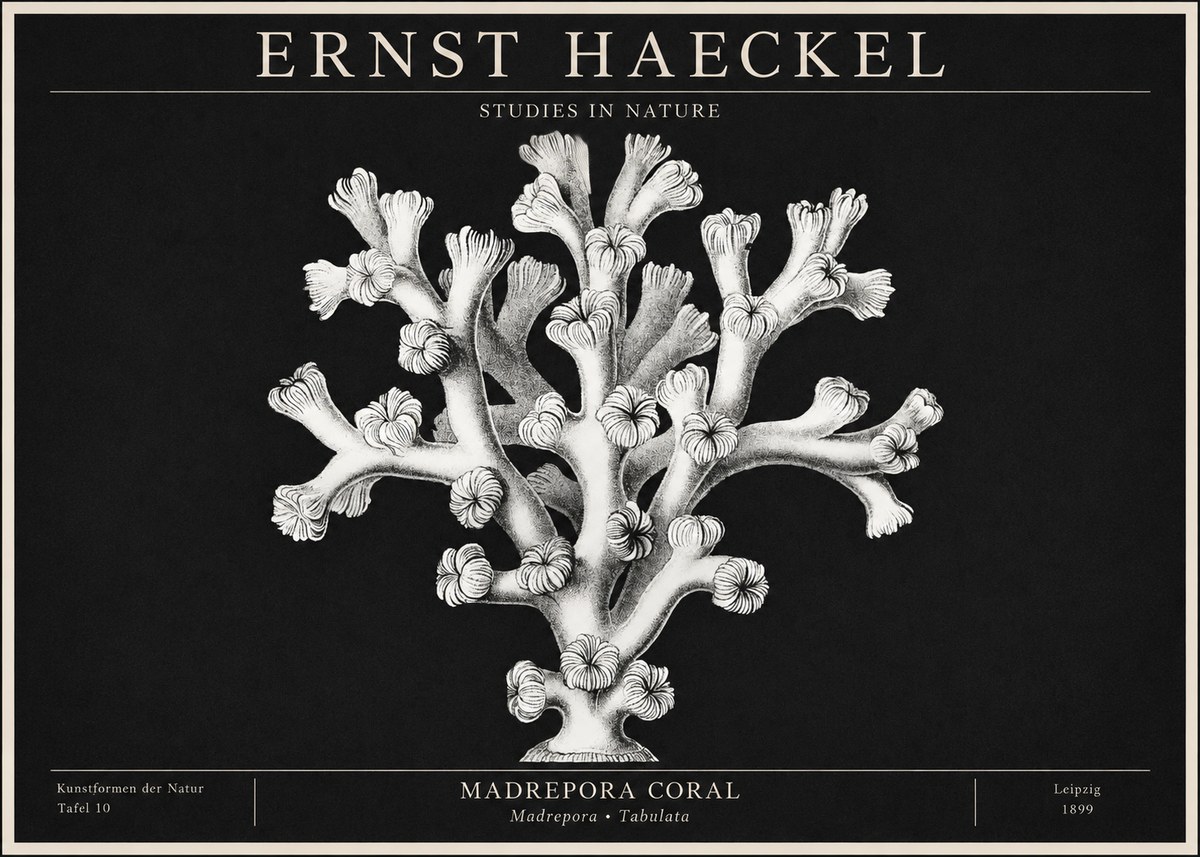 Ernst Haeckel Corallium Rubrum I No2 - Plakat