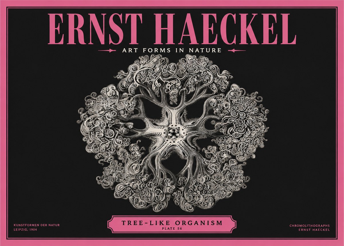 Ernst Haeckel Tree-like Organism No2 - Plakat