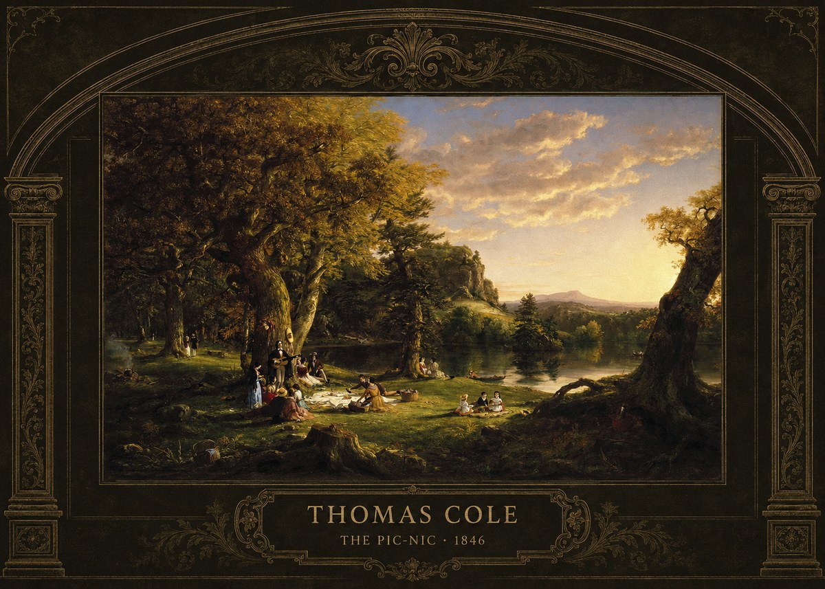 Thomas Cole The Pic-nic I No4 - Plakat