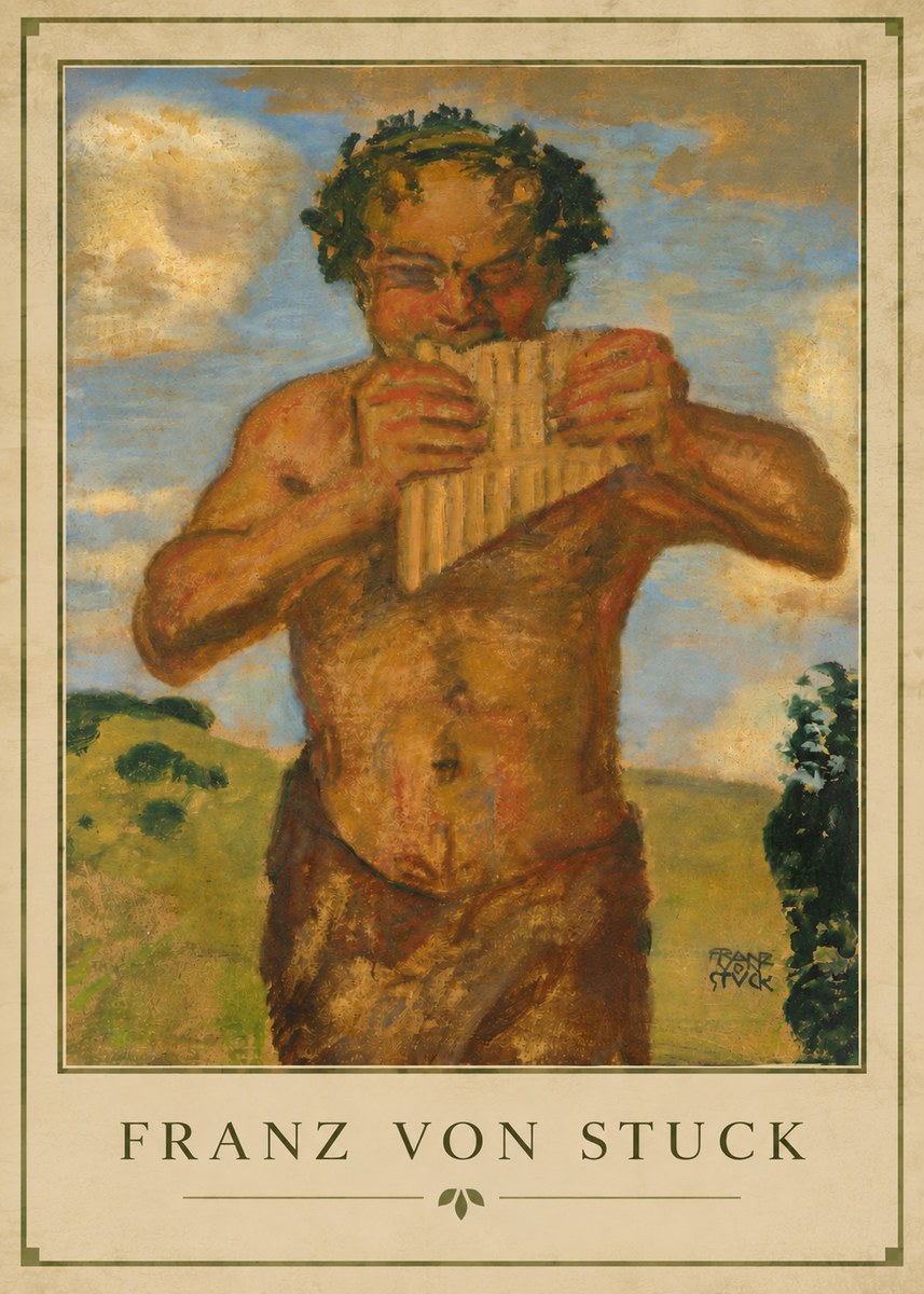 Franz von Stuck Faun No4 - Plakat