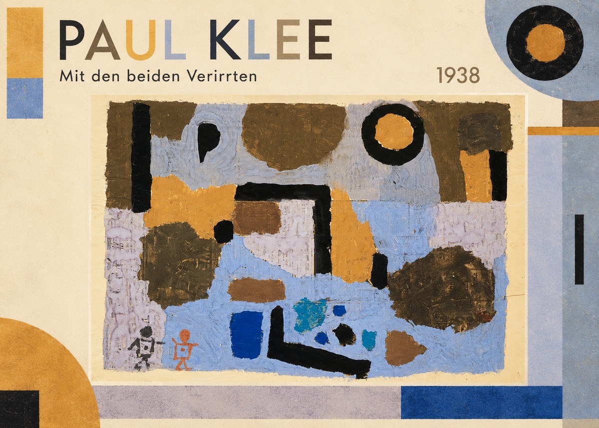Paul Klee Mit Den Beiden Verirrten No1 - Plakat