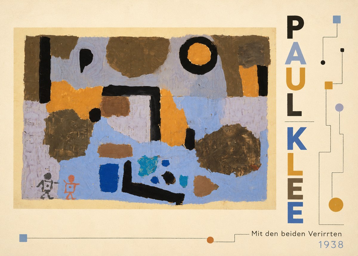 Paul Klee Mit Den Beiden Verirrten No3 - Plakat