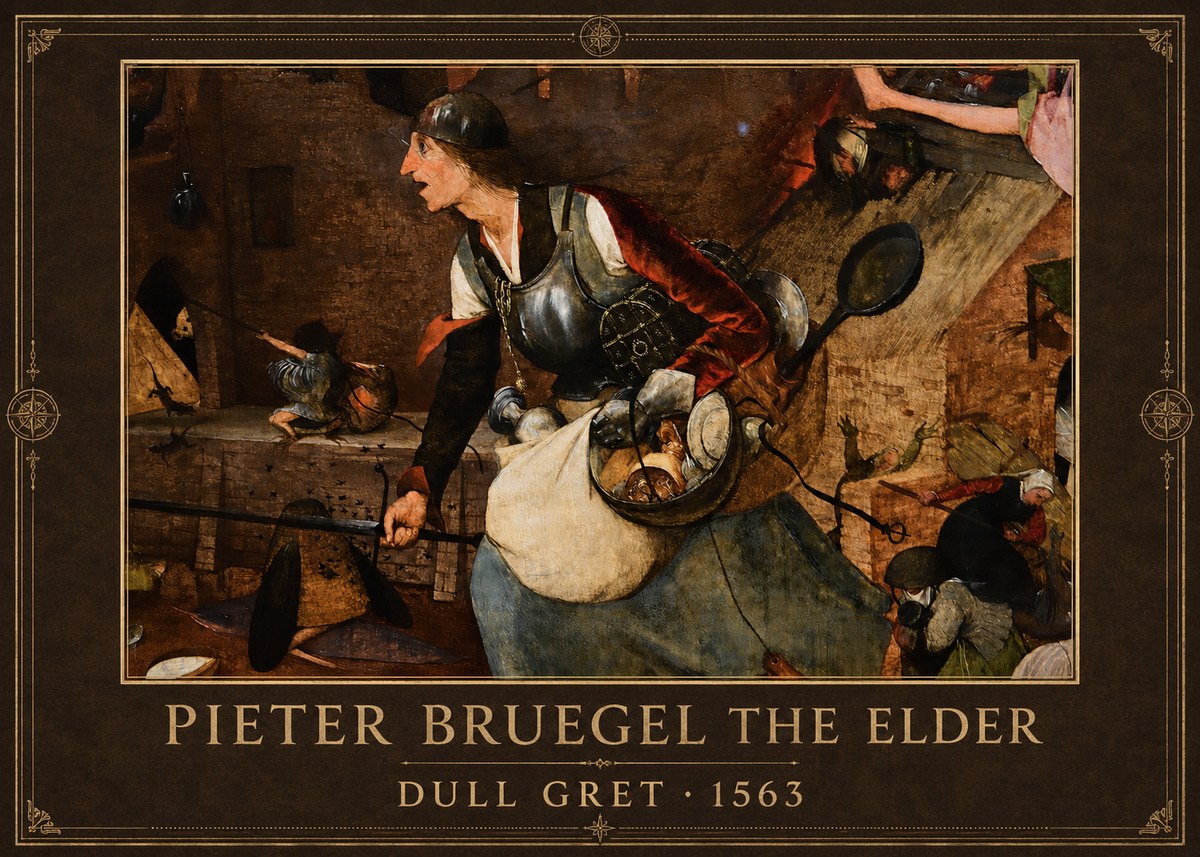 Pieter Bruegel Dull Gret II No1 - Plakat