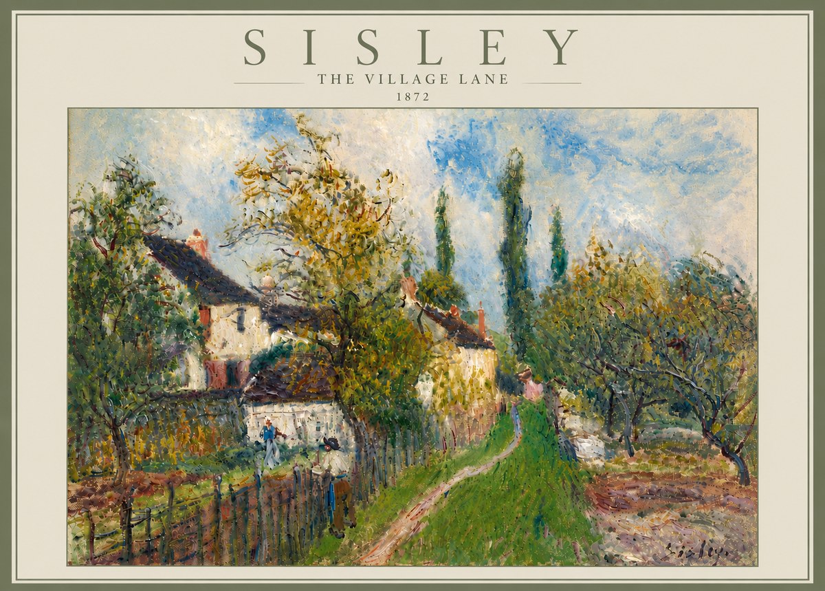 Sisley The Village Lane No6 - Plakat