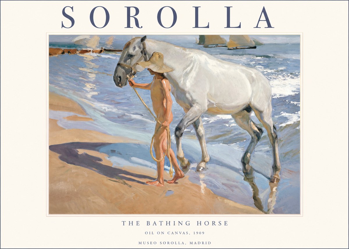 Sorolla The Bathing Horse No1 - Plakat