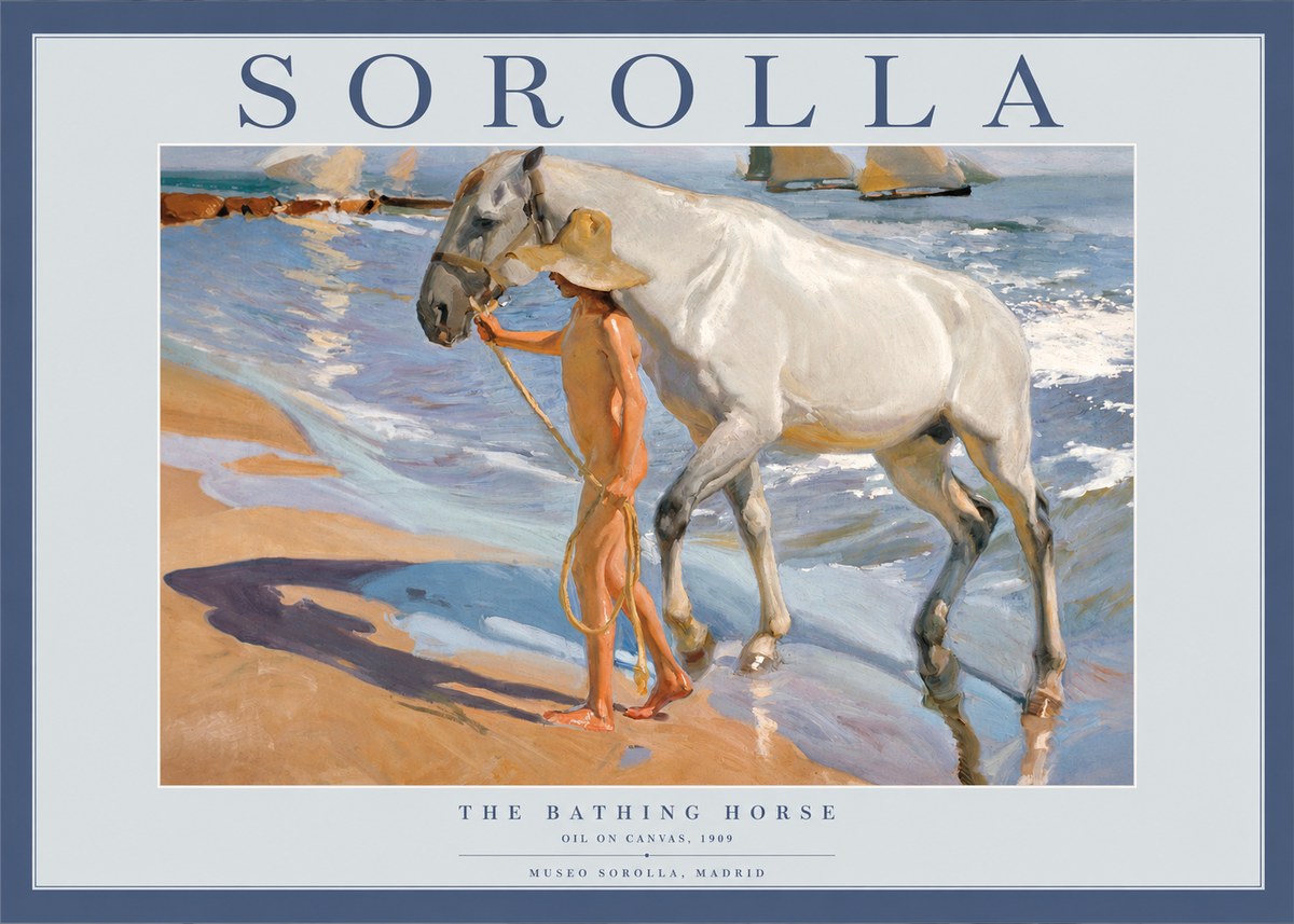Sorolla The Bathing Horse No2 - Plakat