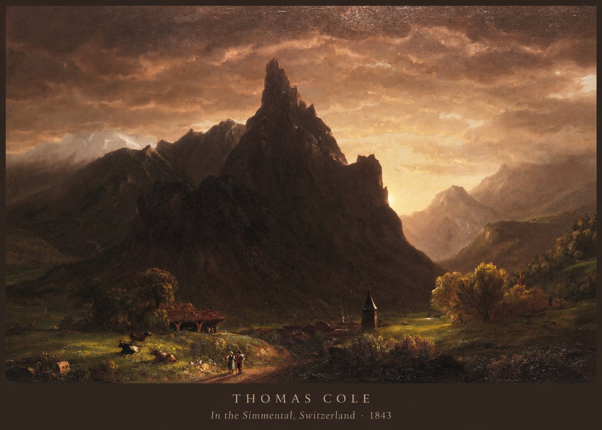 Thomas Cole In the Simmental, Switzerland No6 - Plakat