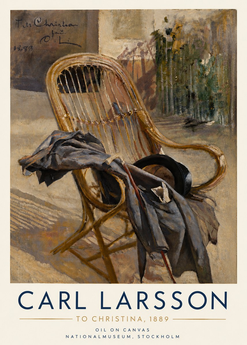 Carl Larsson To Christina, from C. Larsson, 1889 No6 - Plakat