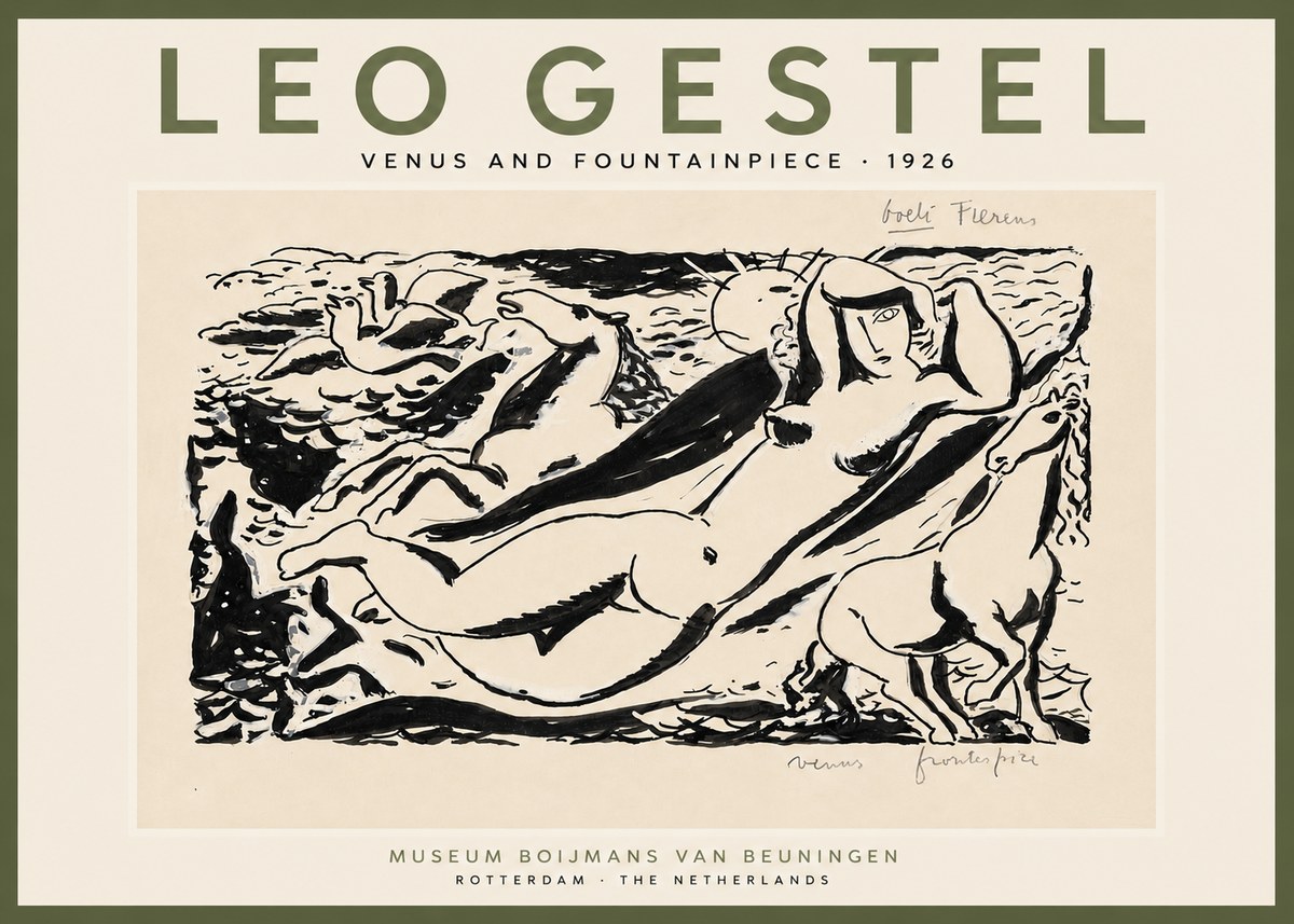 Leo Gestel Venus and Fountainpiece No6 - Plakat