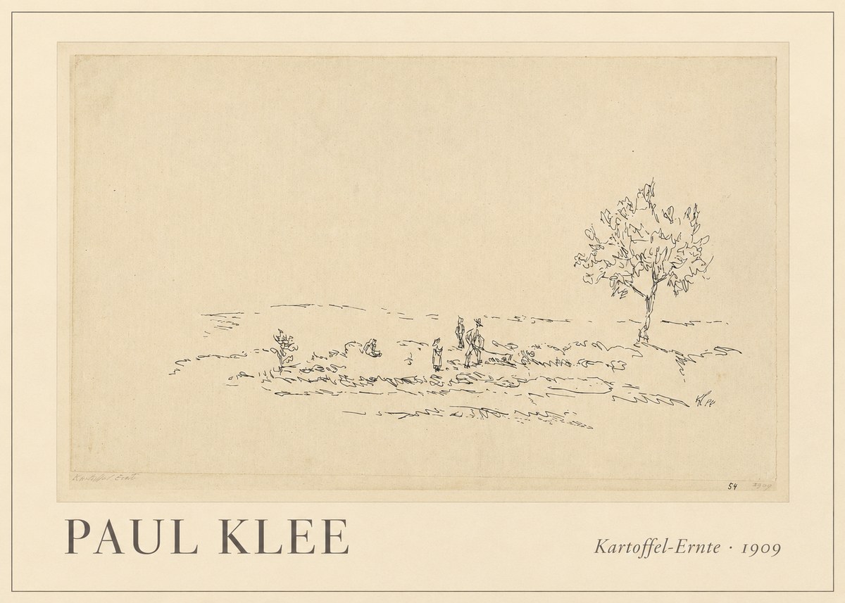 Paul Klee Kartoffel-ernte No1 - Plakat