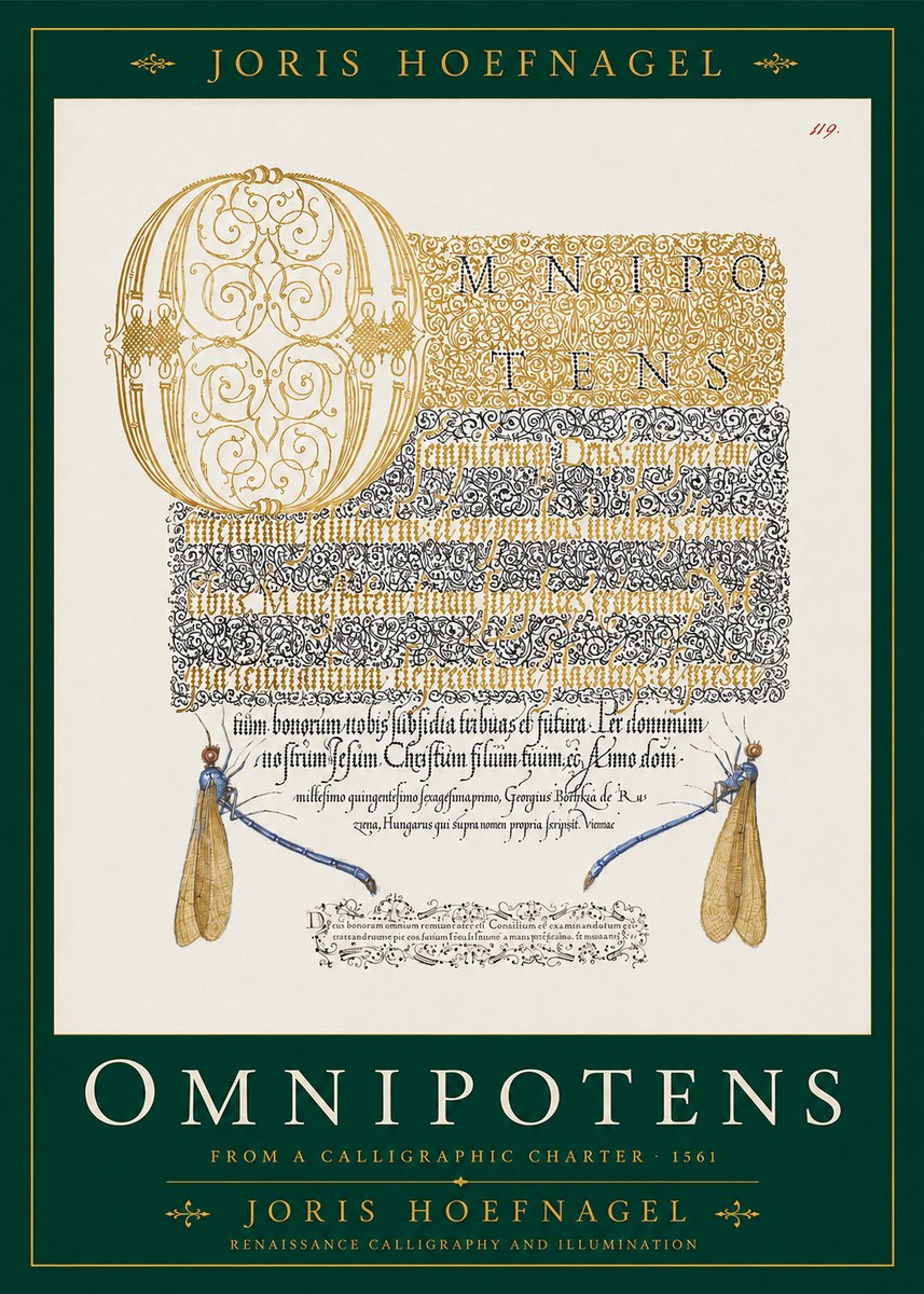 Joris Hoefnagel Omnipotens No2 - Plakat