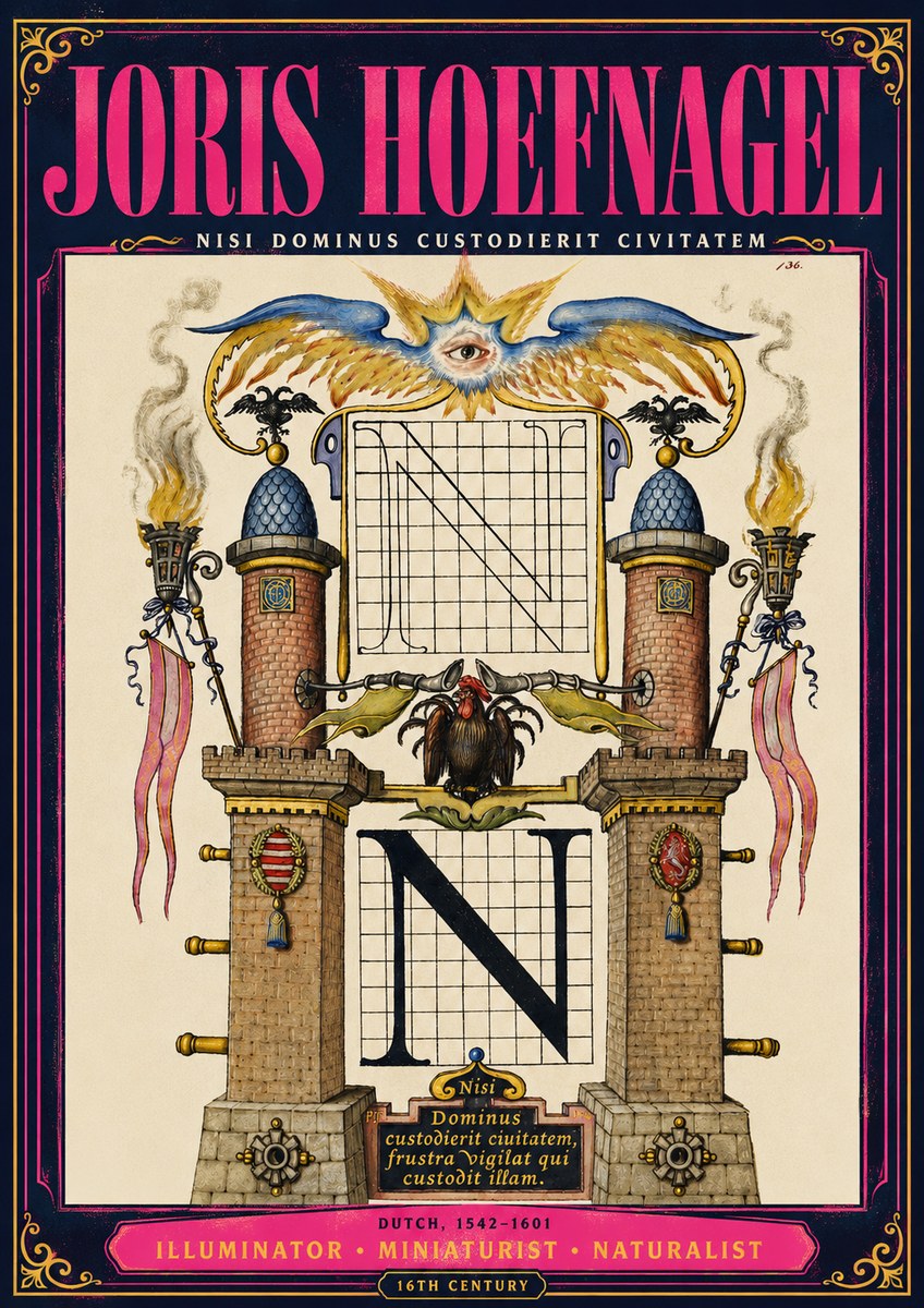 Joris Hoefnagel The Letter N No4 - Plakat