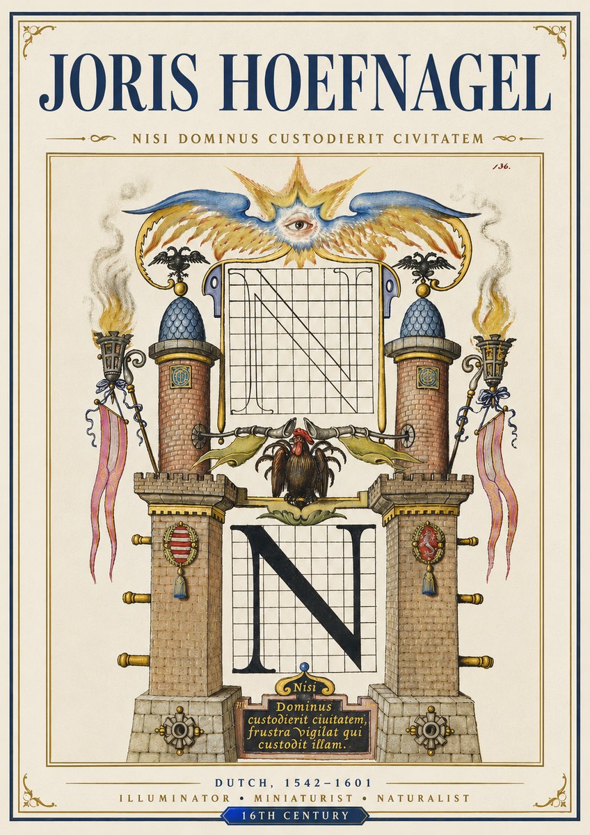 Joris Hoefnagel The Letter N No5 - Plakat