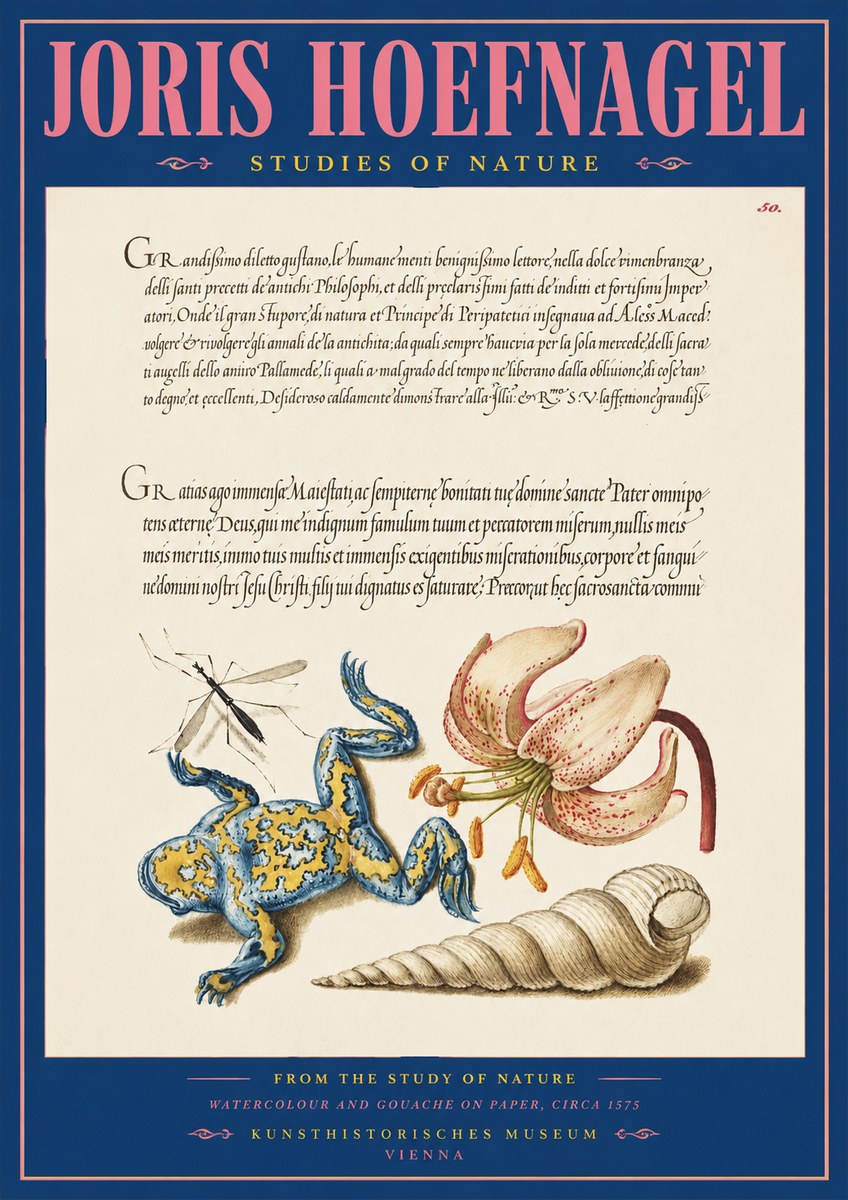Joris Hoefnagel From the Study of Nature No2 - Plakat
