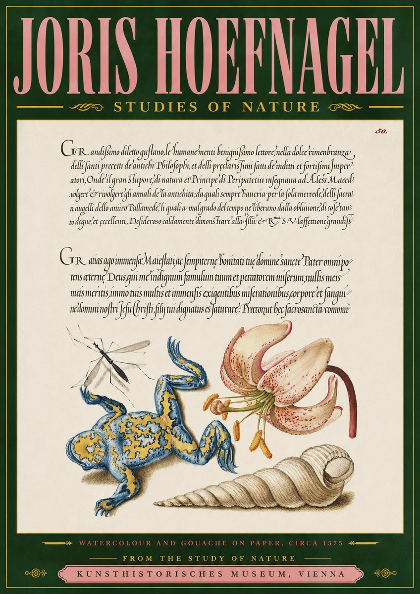 Joris Hoefnagel From the Study of Nature No4 - Plakat