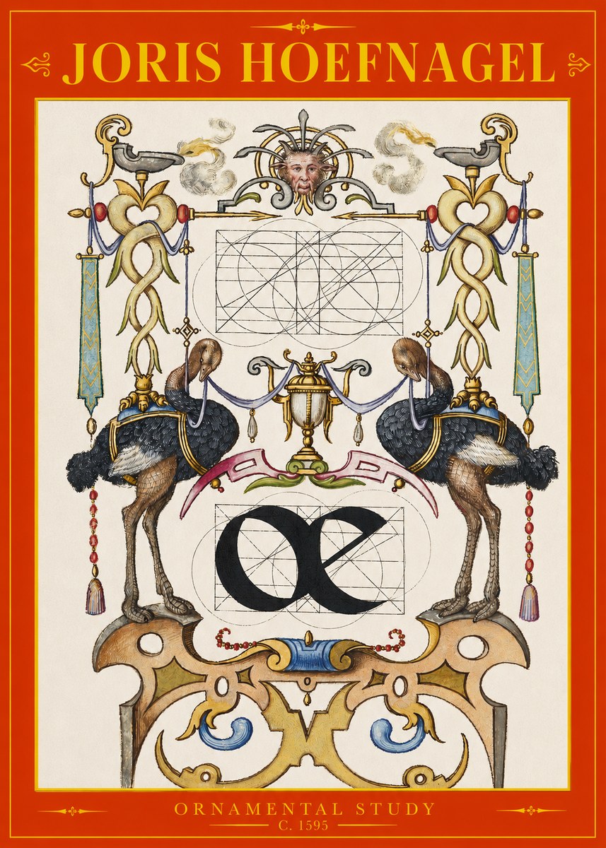 Joris Hoefnagel Ornamental Study I No2 - Plakat