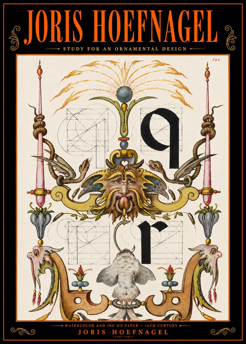 Joris Hoefnagel Ornamental Design I No5 - Plakat