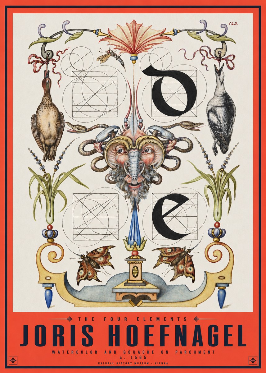 Joris Hoefnagel Ornamental Composition No6 - Plakat